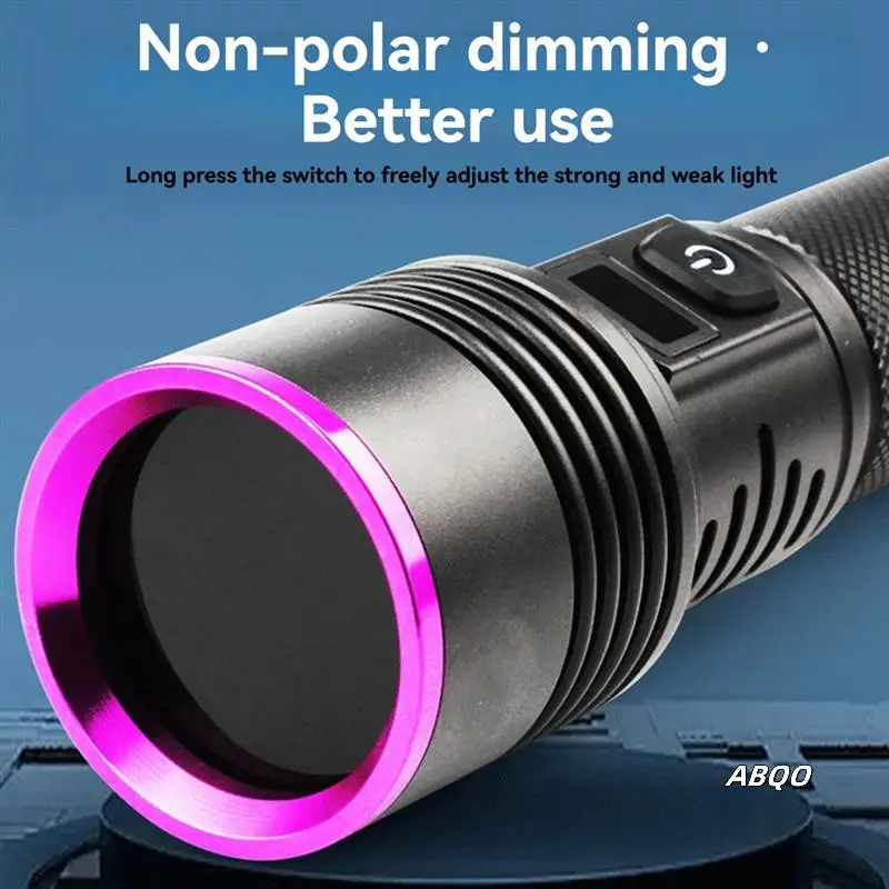365NM УФ-фонарик Мощная ультрафиолетовая лампа для обнаружения Тип-C USB Перезаряжаемая светодиодная ультрафиолетовая лампа (art.: 3920cee64d262) - 3920cee64d262