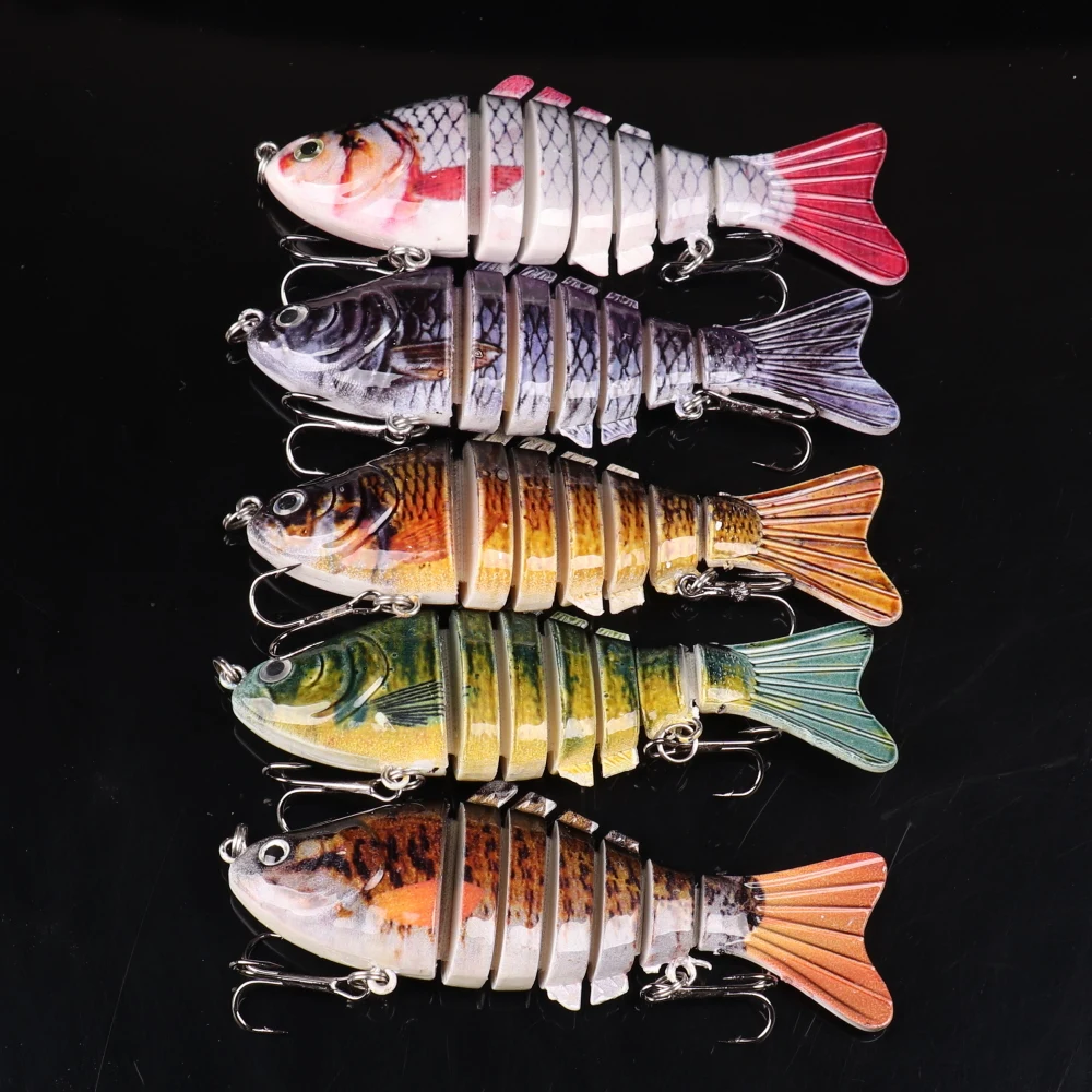 

5PCS 10cm Jointed Swimbait Sinking Wobbler Fishing Lure Crankbait for Pike Hard Artificial Baits Trout Bass Fishing Tackle Lure