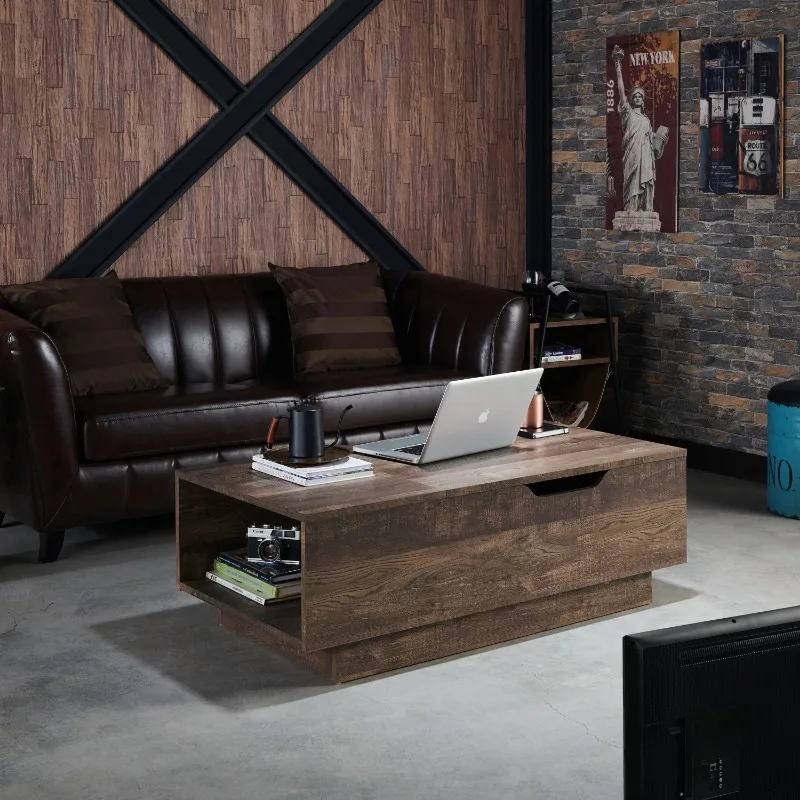 

Furniture of America Chet Lift-Top Coffee Table, Reclaimed Oak