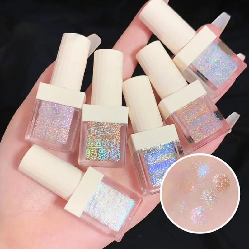 

Cute Bear Eye Shadow Brighten Face Lying Silkworm Shimmer Shiny Sequins Glitter Eyeshadow Sparkling Eyes 6 Colors Highlighter