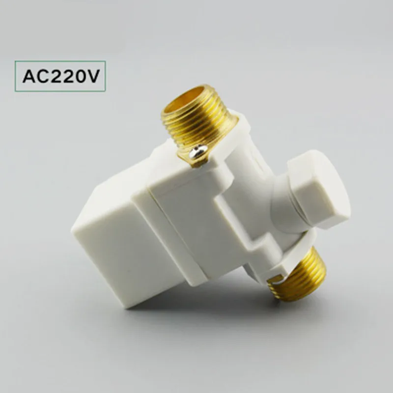 AC 220V Water Air N/C Normally Closed Open Pressure Solenoid Valve 1/2" Electric Solenoid Valve for Garden Irrigation Tool