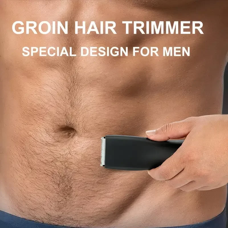 in Groin Hair Trimmer, Ball Shaver & Body Groomer For Men Waterproof Wet / Dry Body Hair Clippers,Male Hygiene  With Standin enlarge