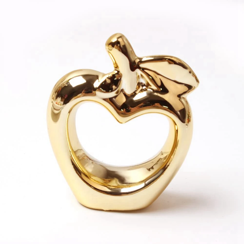 6 шт. кольца для салфеток Apple металлическое покрытие винтажный держатель