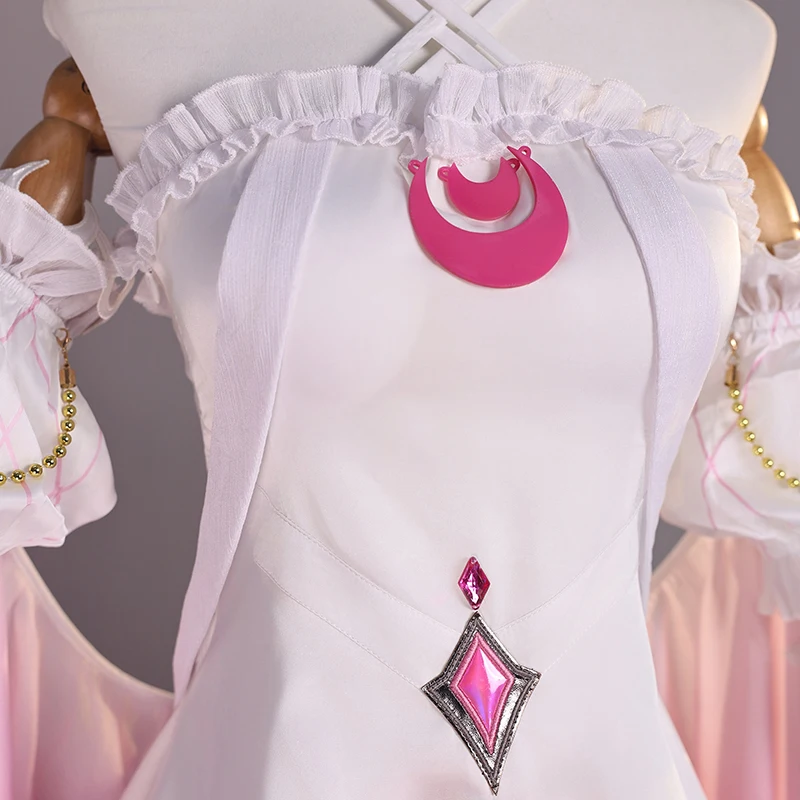 Фото Genshin Impact FES Damselette Columbina Косплей Костюм Kuutar Moon Maiden Лолита платье принцессы женский наряд для вечеринки на Хэллоуин №2