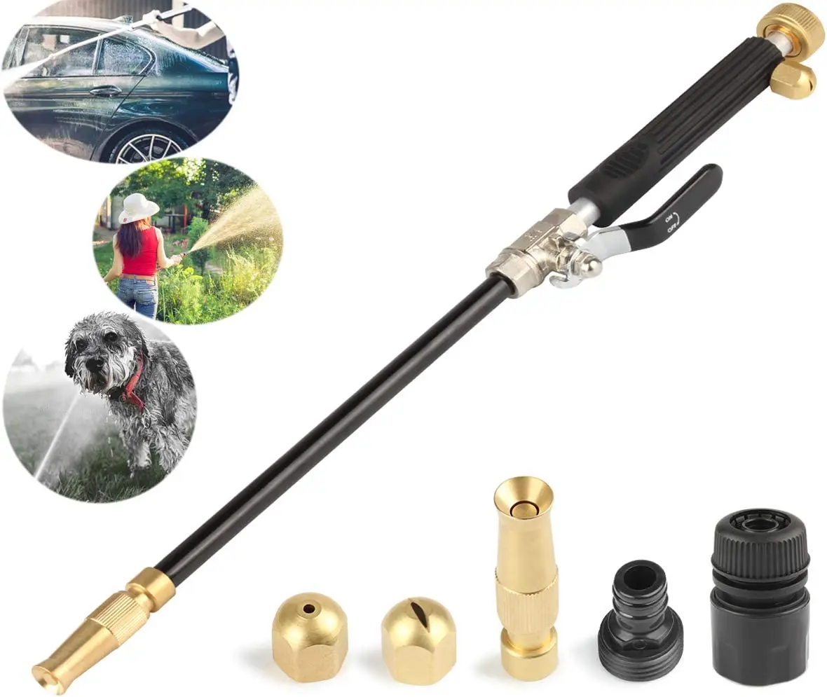 

High Pressure Hose Nozzle for Garden Hose Power Washer Gun, High Pressure Power Washer Water Gun Cleaning Garden and Sidewalk