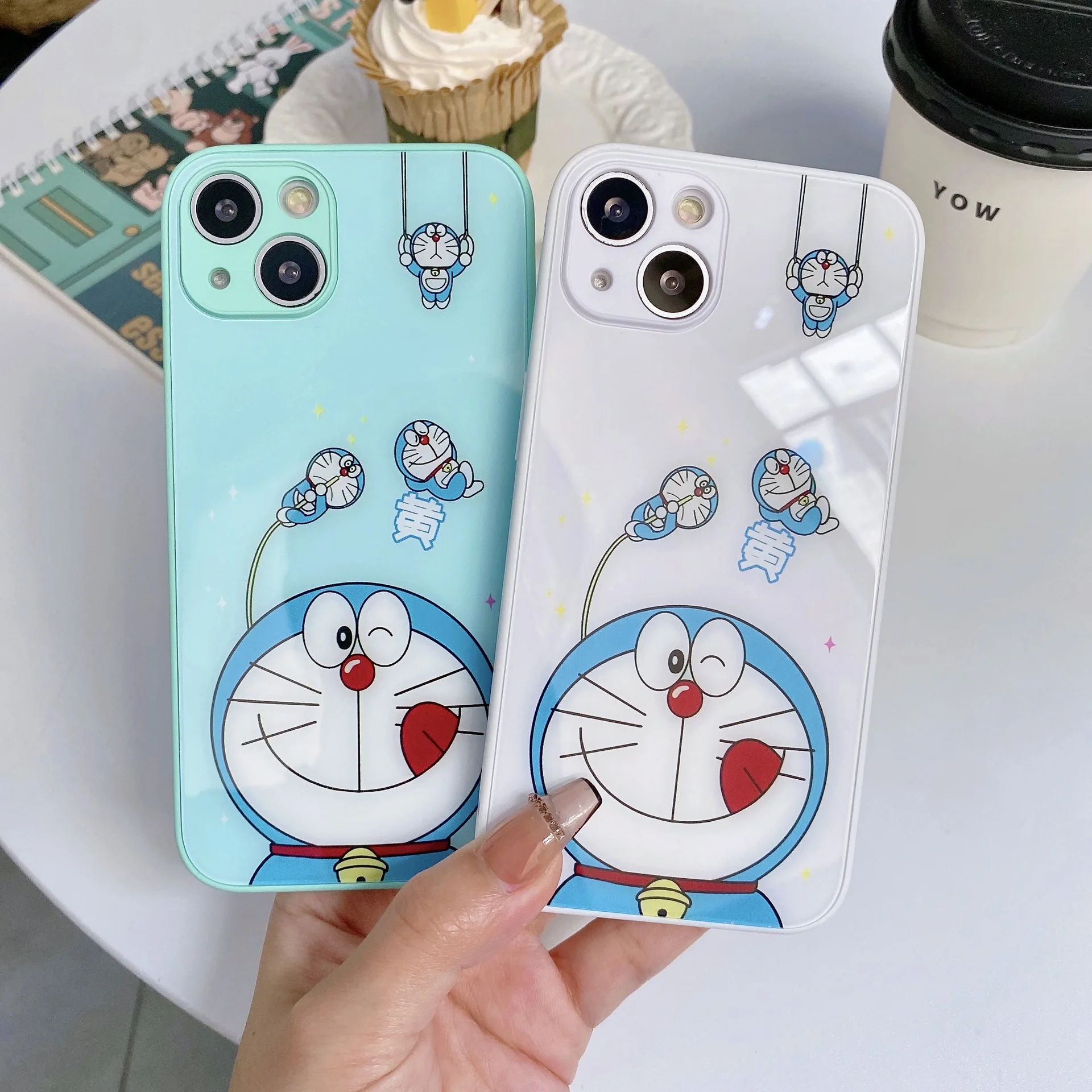 

Doraemon Applicable To Apple 14Pro Phone Case 11 12 13 Pm New Cartoon Creative High-End Personality Fashion Mobile Phone Shell