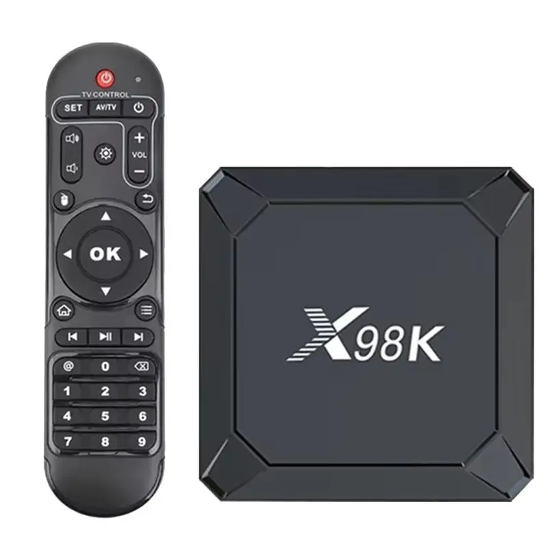 Фото ТВ-приставка X98K с Wi-Fi 6, Bluetooth 5.0, поддержкой AV1, Wi-Fi 2.4G и 5G, 4K HD, смарт-медиаплеер, с европейской вилкой №1