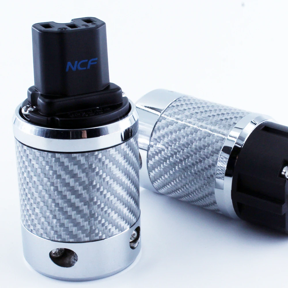 Высококлассный блок питания Furutech FI-E50 / FI-50 NCF Nano Schukostecker Crystal power с родиевым