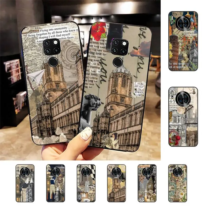 

World Famous Building Travel Phone Case For Huawei Mate 10 20 30 40 50 lite pro Nova 3 3i 5 6 SE 7 pro 7SE