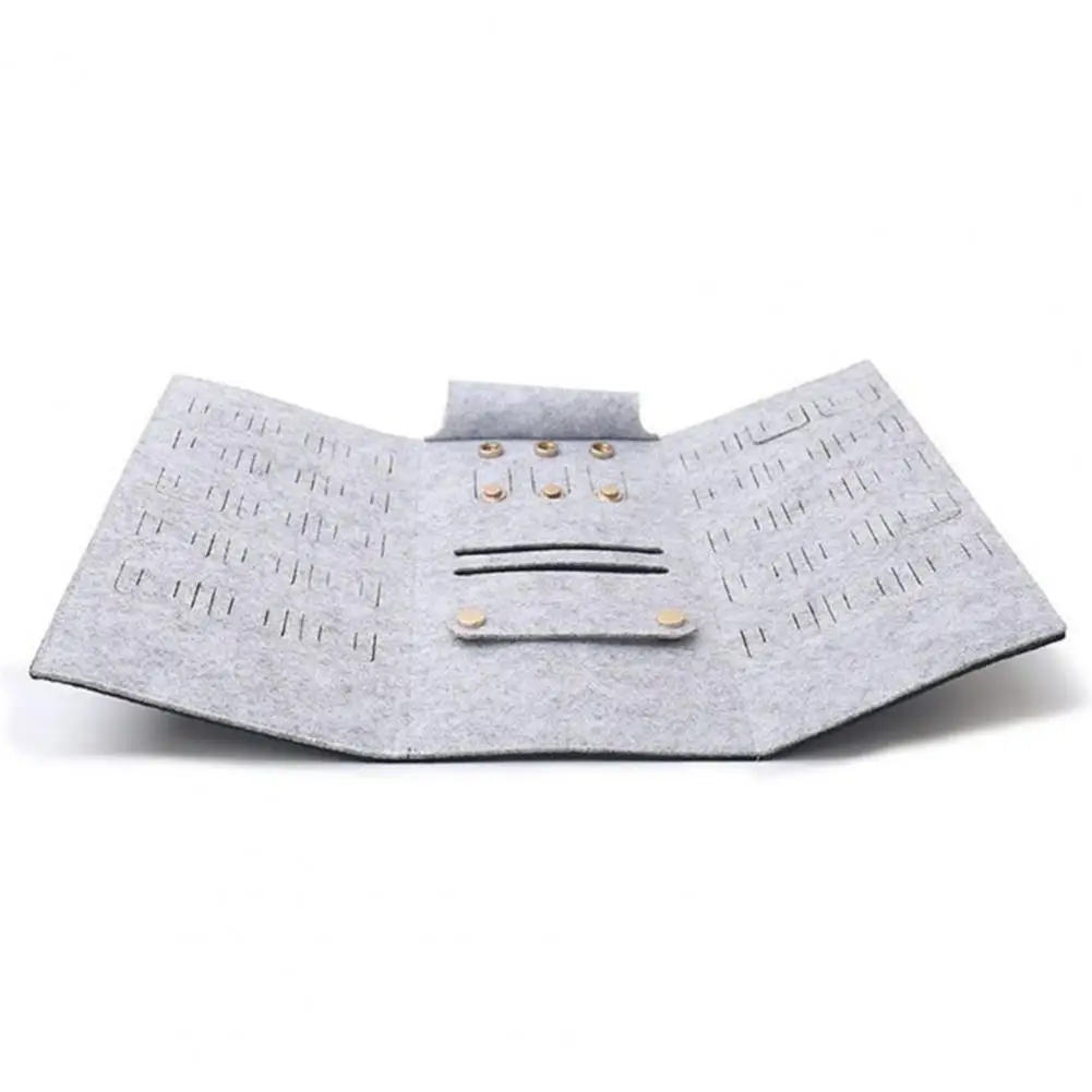 

Classified Solid Color Retro Foldable Jewelry Storage Pouch Household Supplies