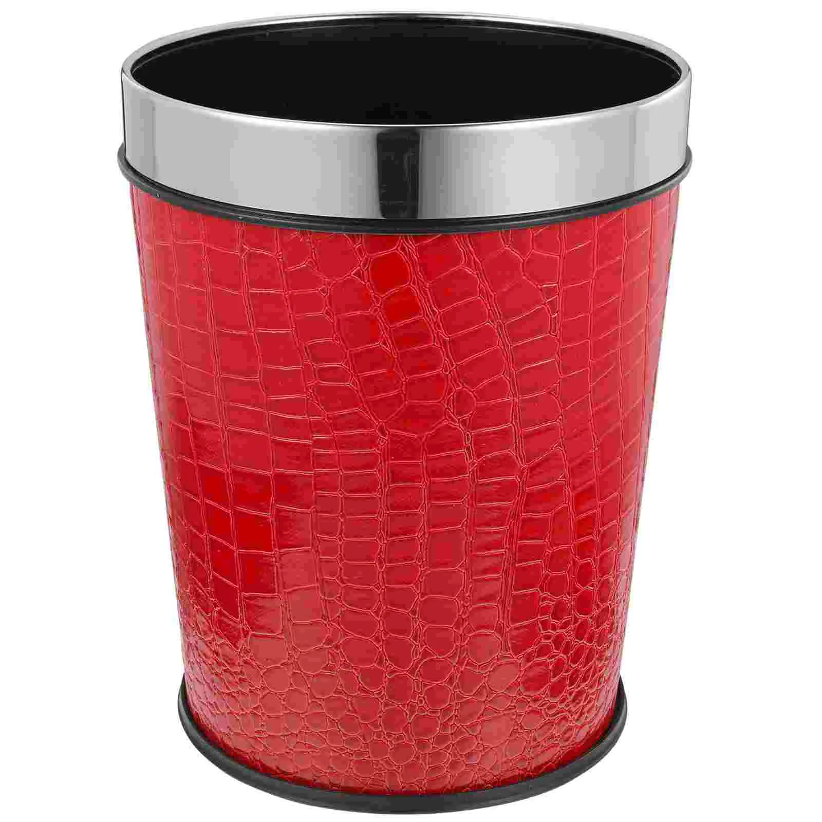 

Chinese Trash Can Household Decor Bathroom Waste Baskets Garbage Small Trashcan Wastebasket Office