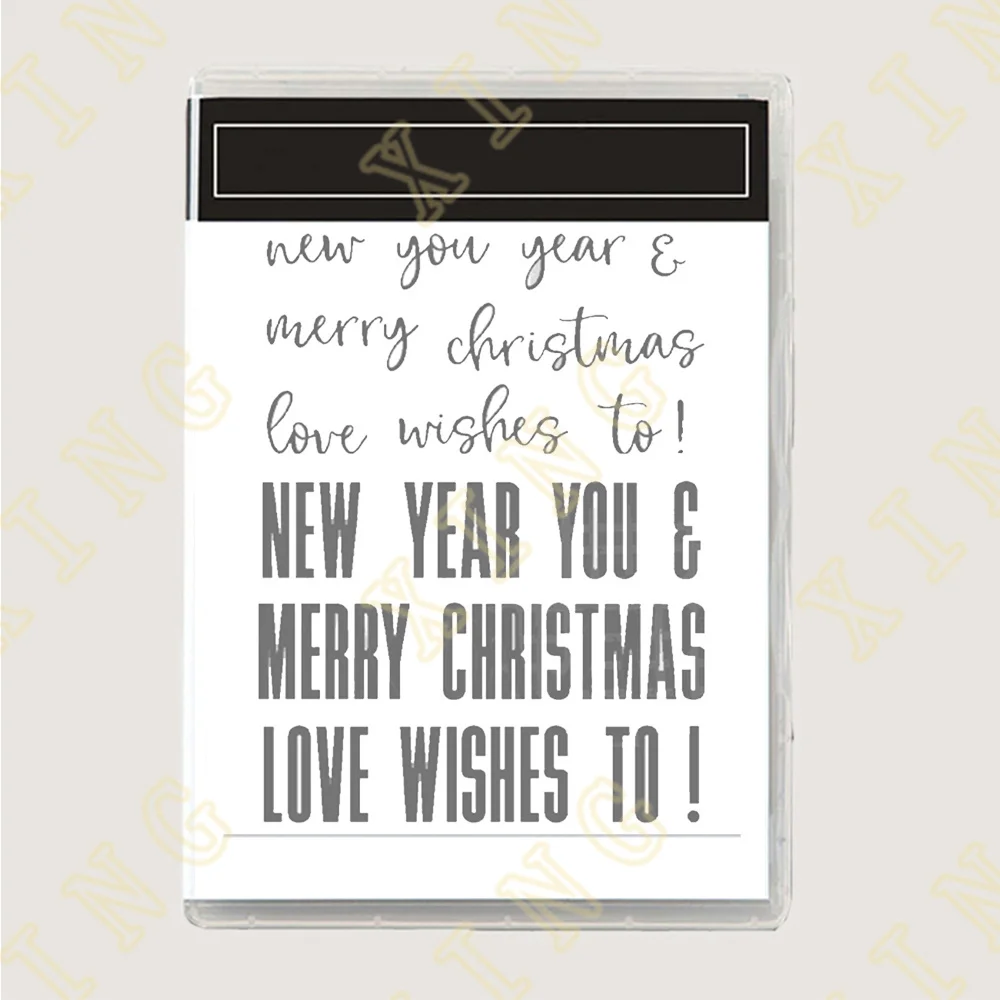 

Merry Christmas 2023 New Arrival Clear Silicone Stamps Scrapbook Diary Decoration Embossing Template Diy Greeting Card Handmade