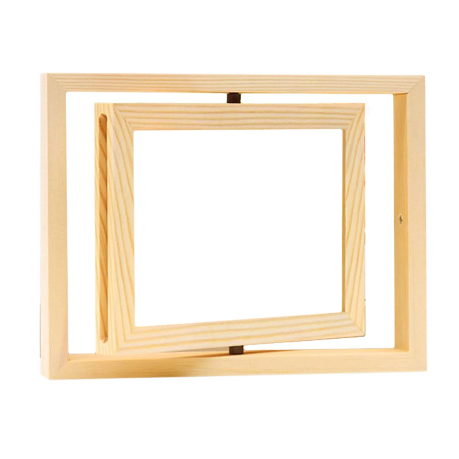 

Rotating 2-Sided Frame Rustic Natural Wood Wall Tabletop Picture Frame Best Mom Grandma Gift For Birthday Mother's Day Christmas