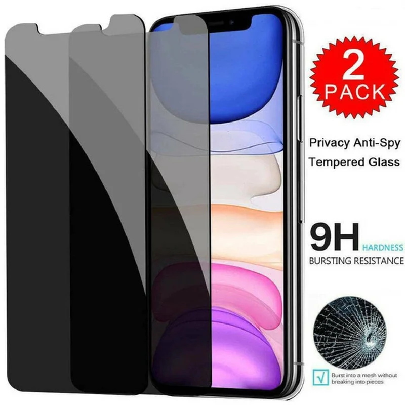 

Anti-Spy Guard Peeping Privacy Glass Screen Protector Case for IPhone 13 12 11 Pro Max Mini XS XR X 8 7 Plus 13Pro SE 2020 Cover
