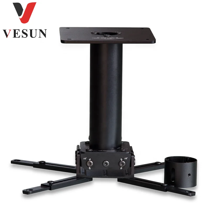 

projector bracket ceiling mounted with long and short aluminum alloy pipe item number VESUN DJ1-A from China Factory
