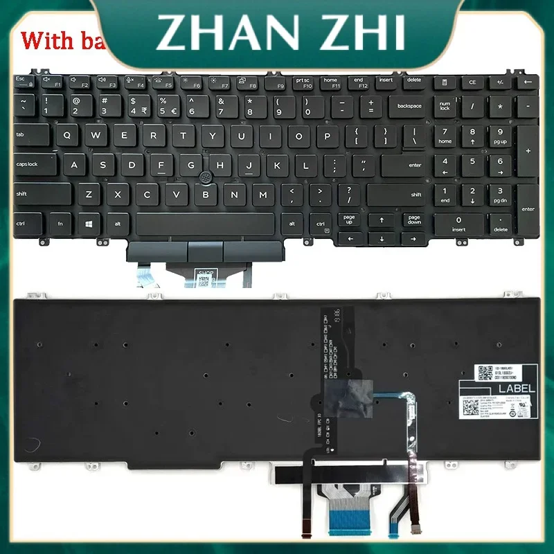 Новая клавиатура для ноутбука совместимая с DELL Latitude 5500 5501 5510 5511 P80F