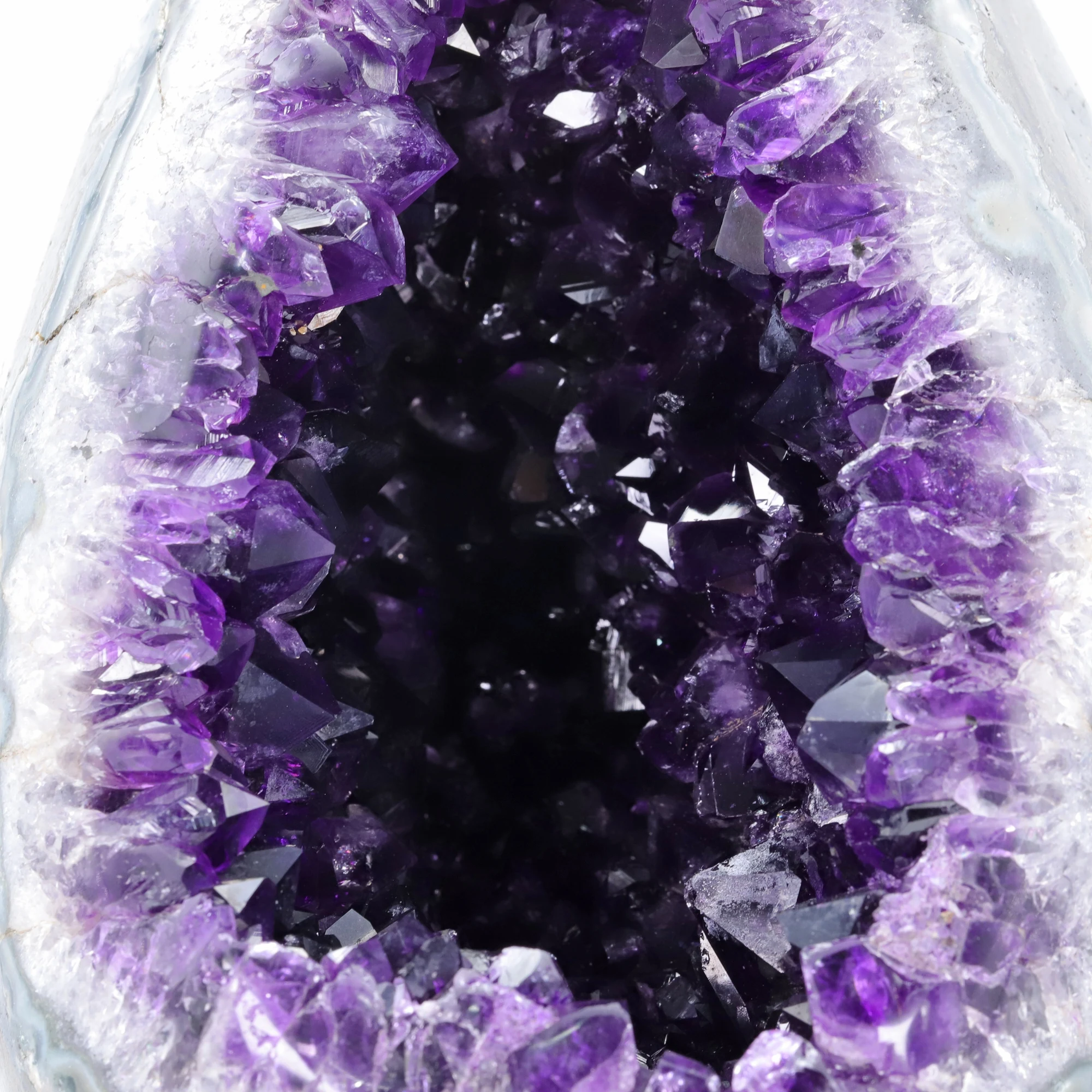 Натуральный аметист кластер яйцо динозавра кварц кристалл шахтная пещера