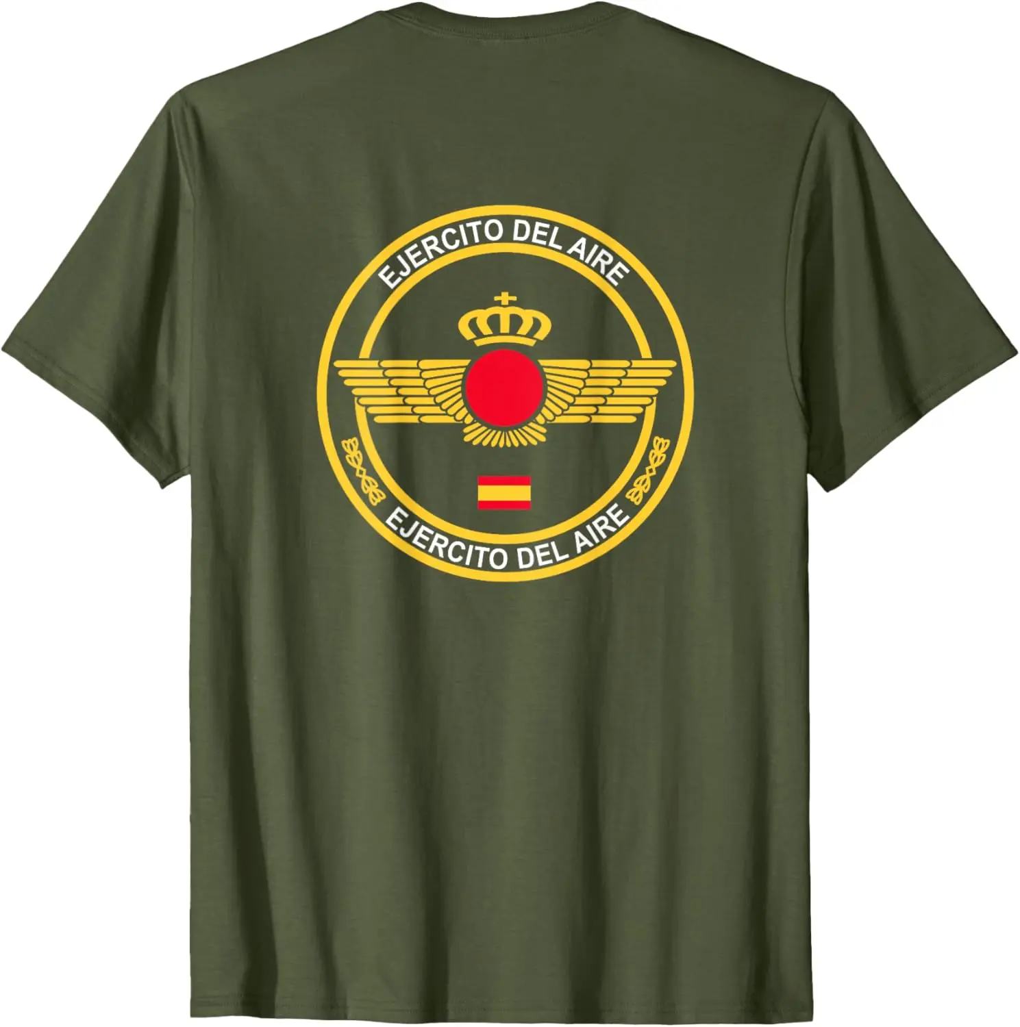 Camiseta Ejercito Del Aire Español Militar Men T-Shirt Short Sleeve Casual 100% Cotton Shirt