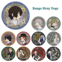 2022 hot sale 58mm anime pins second element bungo stray dogs tinplate badges japanese anime cosplay thing anime peripheral