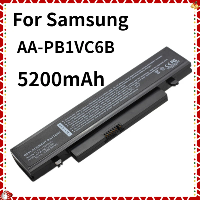 Новый 6-элементный новый аккумулятор для ноутбука Samsung AA-PB1VC6B N210 N220 X418 X420 NB30 5200 мАч