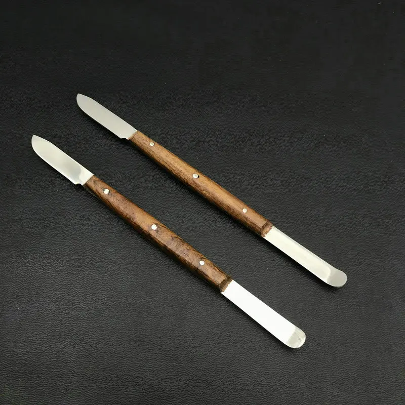 

2pcs Dental Lab Impression Material Plaster Spatula Wax Knife Blade Cutter Dentist Tools Dental Spatula