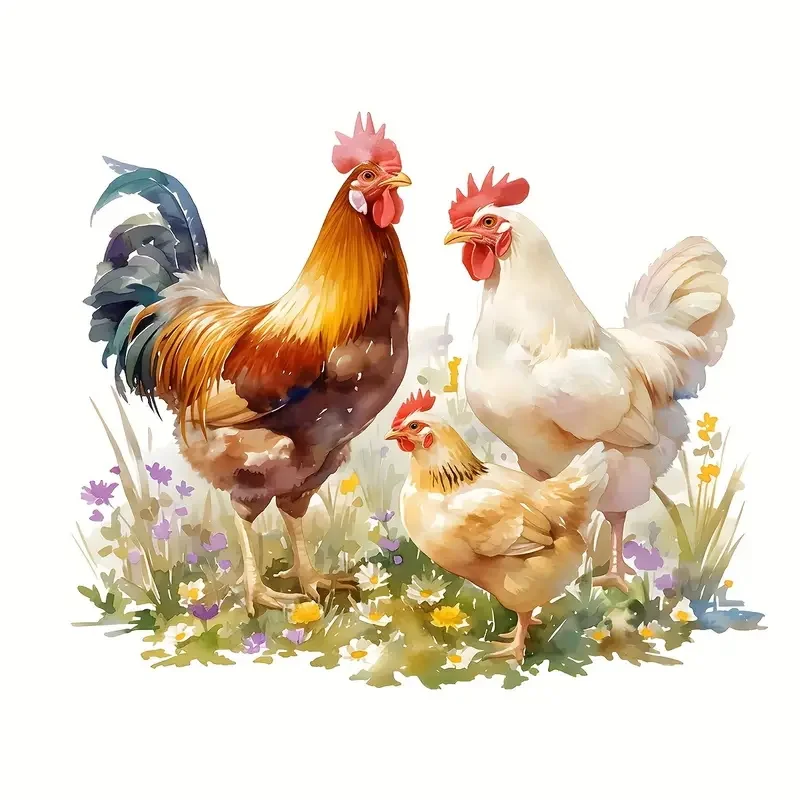 

Съемная наклейка с курицей из ПВХ