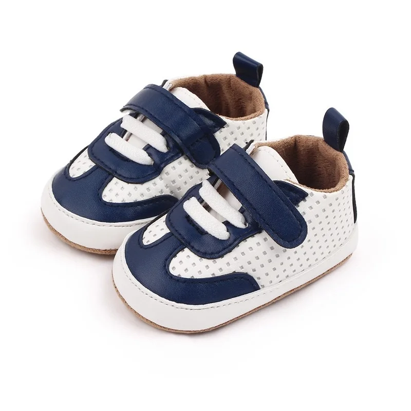 

Детские дышащие пинетки Kruleepo для маленьких мальчиков и девочек, повседневная обувь из искусственной кожи, теплые плюшевые хлопковые мюли для новорожденных