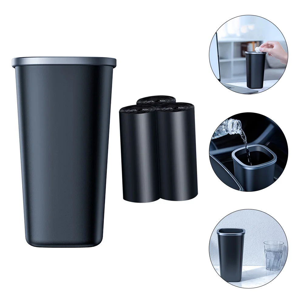 

Vehicle Garbage Can Collapsible Bin Car Trash Container Auto Garbage Can Picnic Trash Can Dektop Trash Can Small Trash Bin Lid