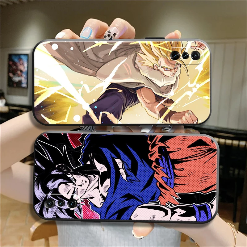 

Japan Anime Dragon Ball Phone Case For Xiaomi POCO X3 Pro M3 Pro NFC F3 GT Liquid Silicon Carcasa Smartphone Funda Luxury Ultra