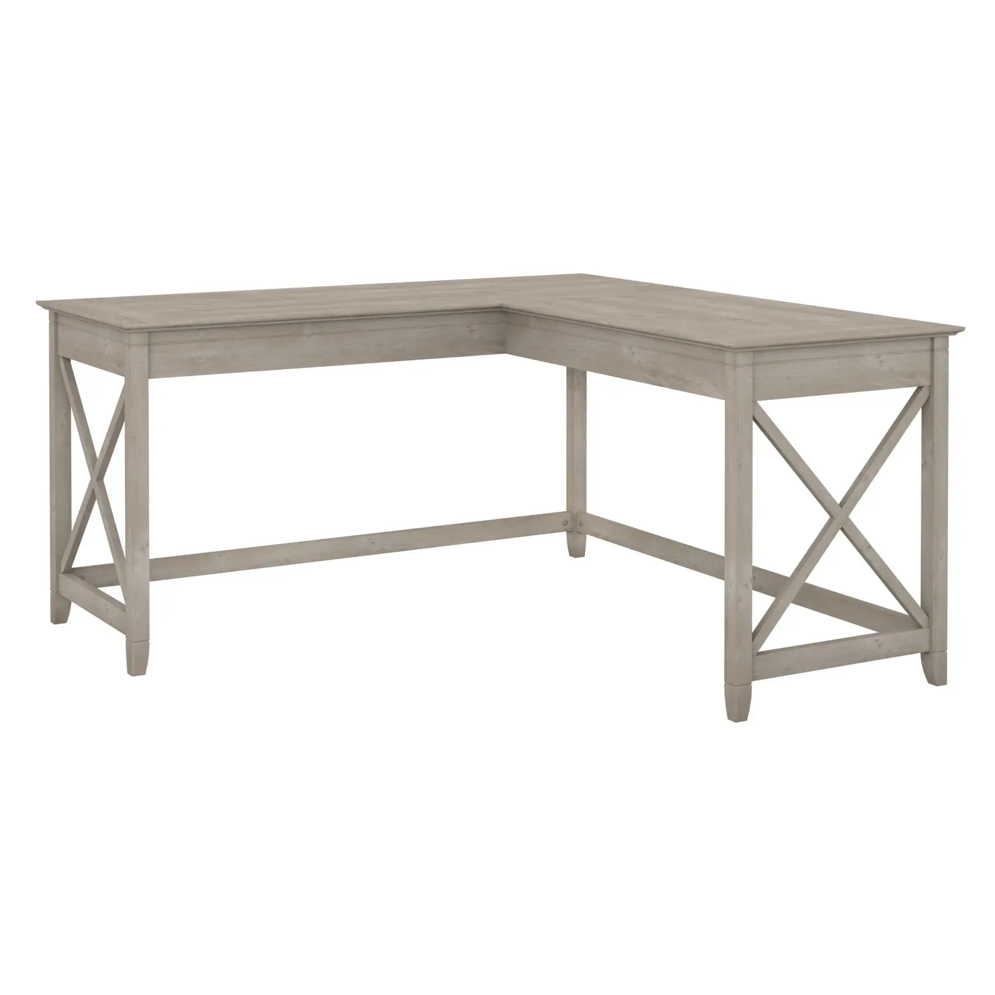 

Key West 60W L Shaped Desk in Washed Gray