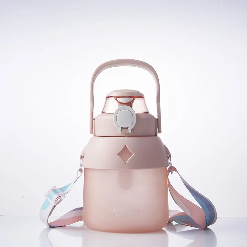

1L/1.5L Transparent Large Capacity Drinking Bottle with Straw Portable Suitable for Children, Ladies Large Water Bottle