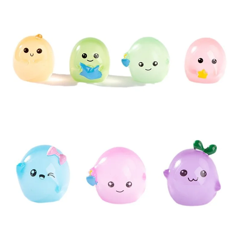 7 шт./набор разноцветные светящиеся маленькие яйца