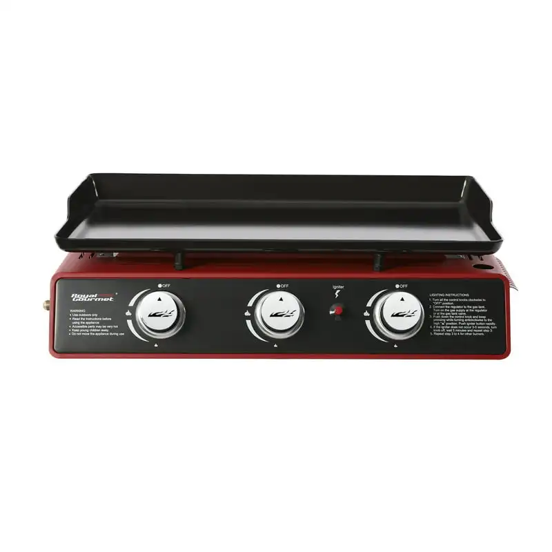 

Портативный Настольный газовый гриль PD1301R с 3 ГОРЕЛКАМИ, 24 дюйма