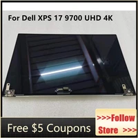new original 17 for dell xps 17 9700 lcd display 4k uhd 3840x2400 lcd touch screen complete assembly silver
