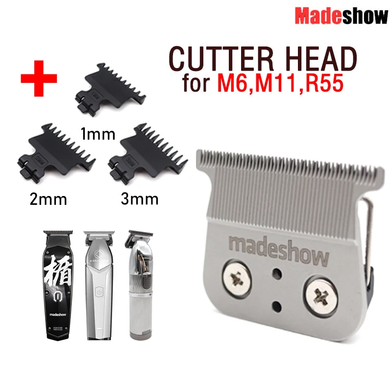 Madeshow M6 M11 Kulilang R55 Professional Hair Clipper 0mm Original Blade Hair Cutting Machine Replaceable Cutter Head
