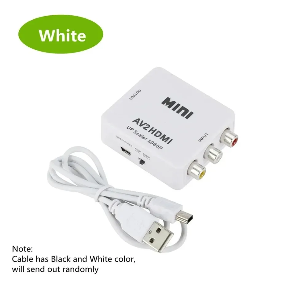 Композитный адаптер-преобразователь RCA AV в HDMI HD 1080P AV2HDMI-compatible адаптер для HDTV PS3 PS4