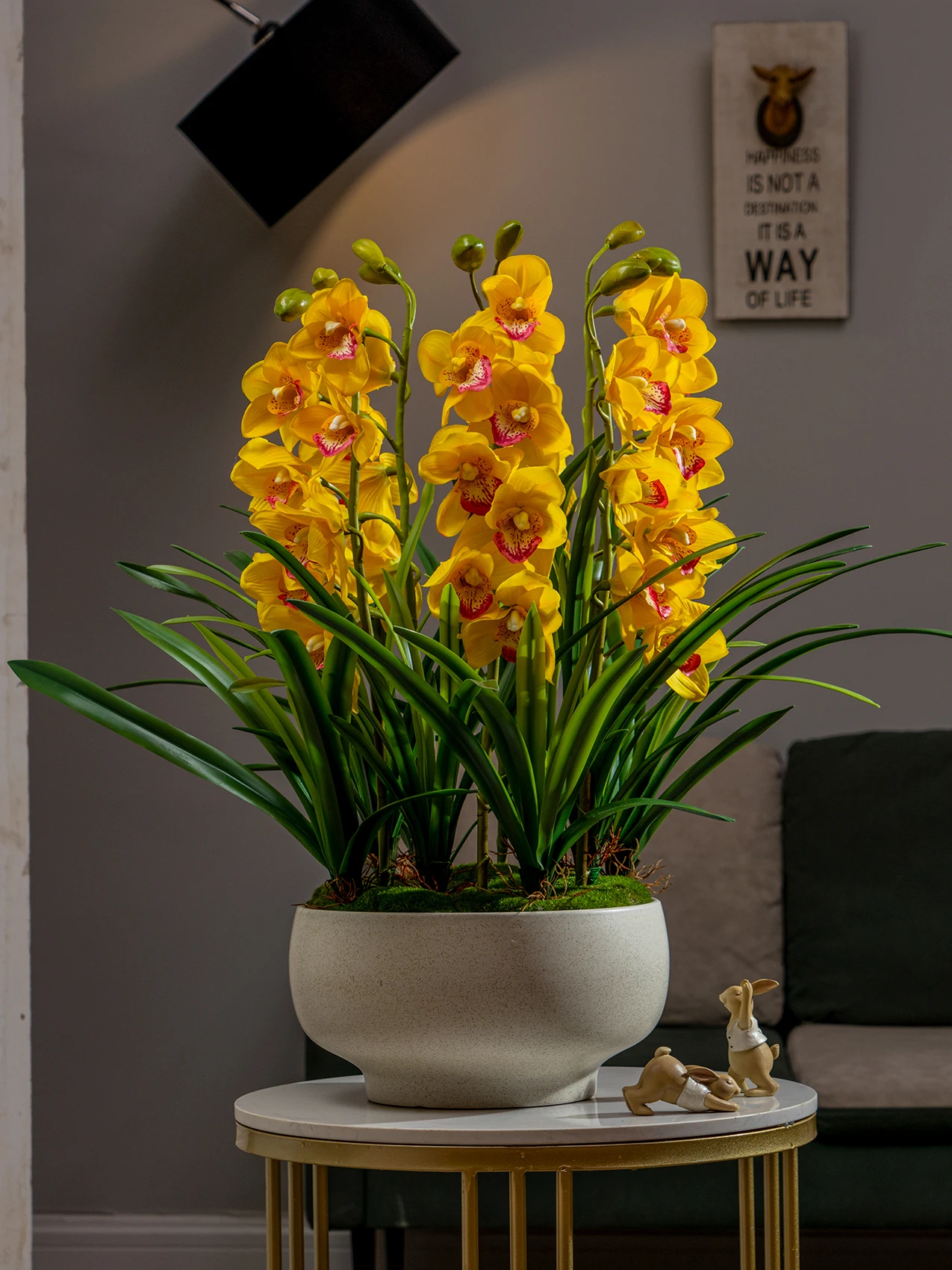 Крупная искусственная композиция из фетра ручной работы пластиковые