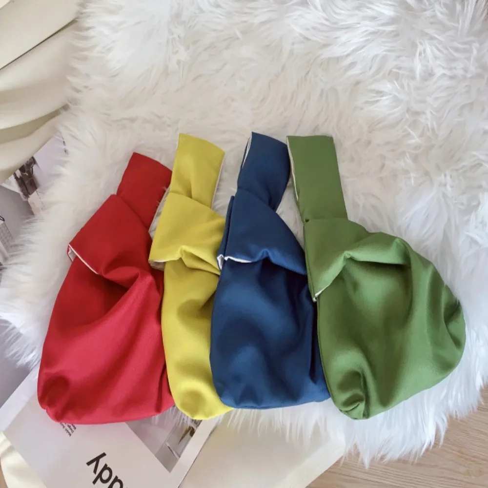 

Knot Handbags Reusable Multicolour Handheld Shopping Bag Gift Coin Purses Girl