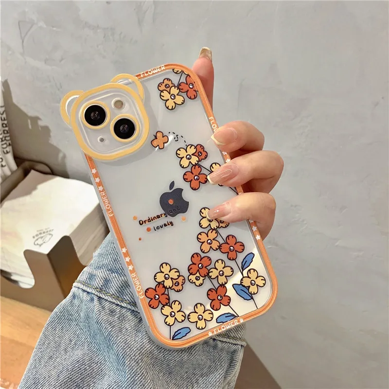 

Прозрачный чехол в стиле ретро для iPhone 13 11 12 Pro Max Xs Max XR