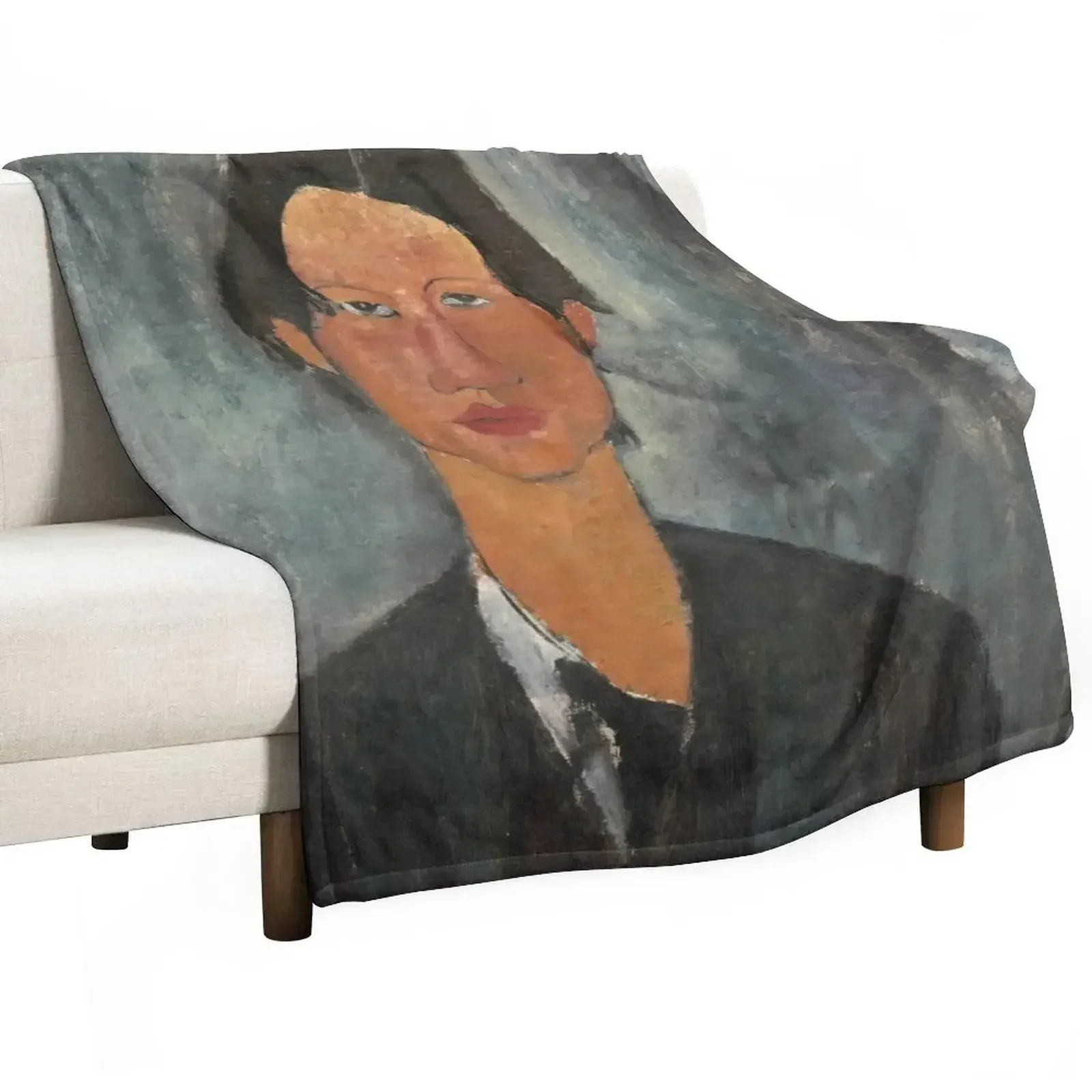 Amedeo Modigliani. Chaim Soutine 1917. Одеяло одеяла из фланелевой ткани Polar