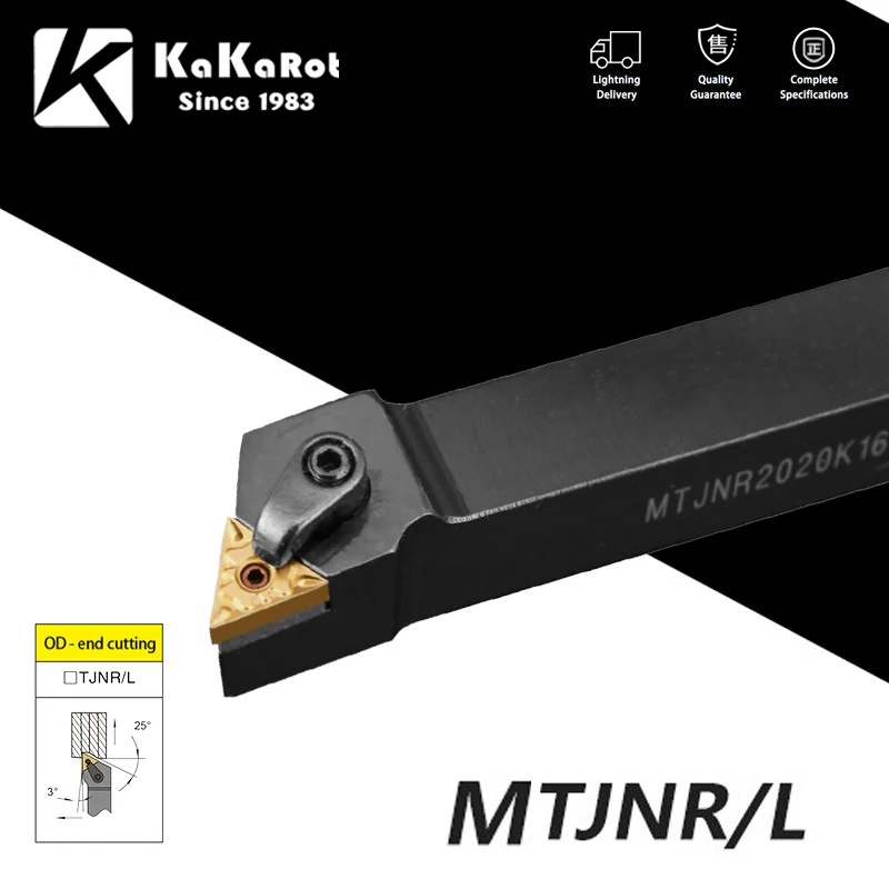 

Токарный резец KaKarot, твердосплавный инструмент для токарного станка, MTJNR2020, MTJNR1616, MTJNR2525, MTJNR3232