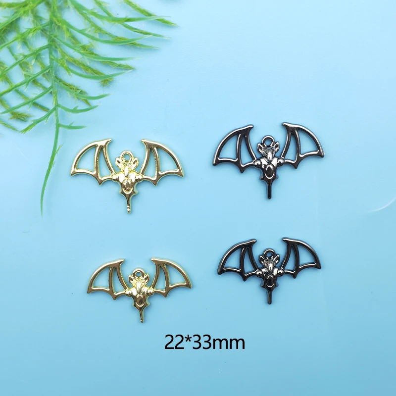 10 шт. Подвеска из сплава полые серьги-летучая мышь для Хэллоуина подвеска сделай