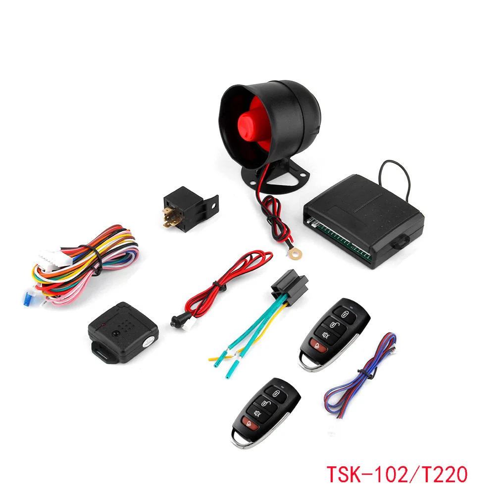 

4Sets 1-Way Car Alarm System With Siren for 12V DC Vehicle Central Car Door Lock System TSK-102