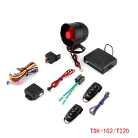 4Sets 1-Way Car Alarm System With Siren for 12V DC Vehicle Central Car Door Lock System TSK-102