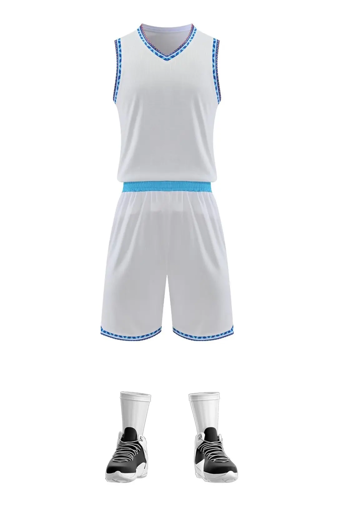 

New Custom Hign Quality Men's Basketball Kits Jersey Set Team Club Basketball Wear Print Number Basketball Uniforms