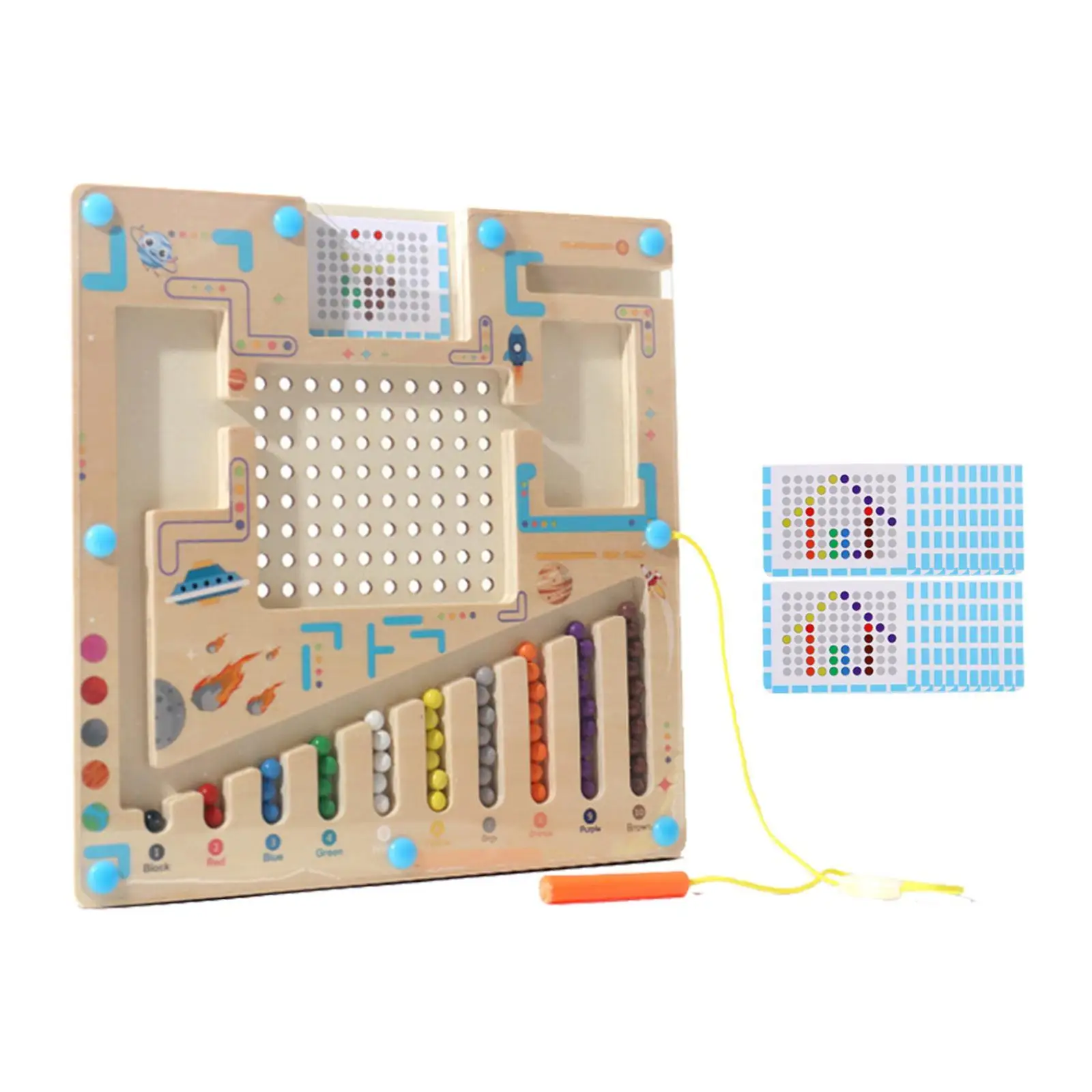 Настольная игра-лабиринт с сортировкой цветов для 2 3 4 5-летних путешествий