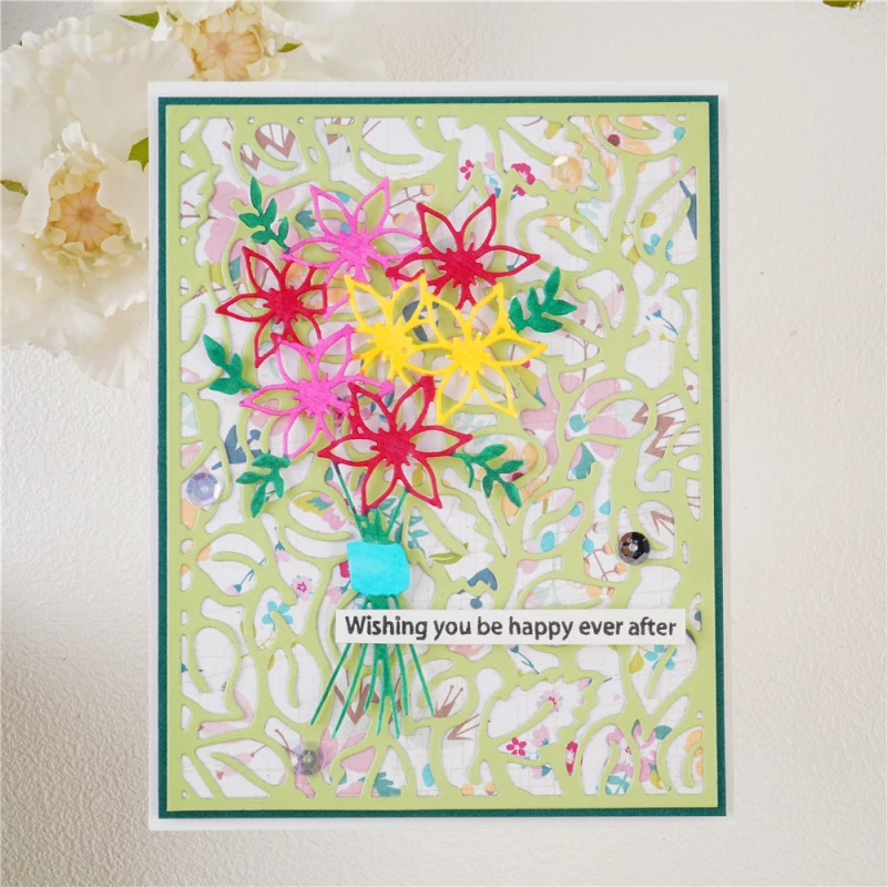 Креативный ручной сращивающийся фон пластина металлические режущие штампы