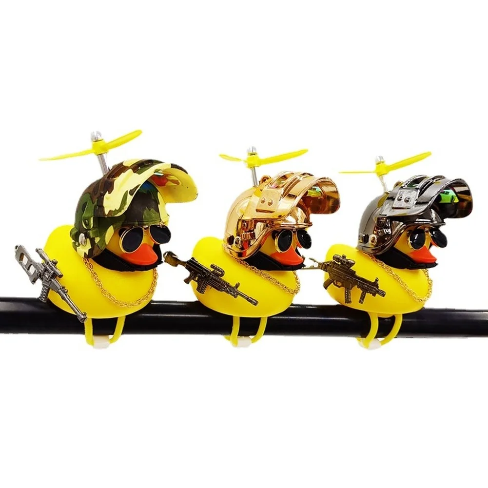 

Decoration Helmet Duck Car Accessories Broken Wind Small Yellow Duck Car Accessories Interior Bike Motor Cycling Ornament Gift