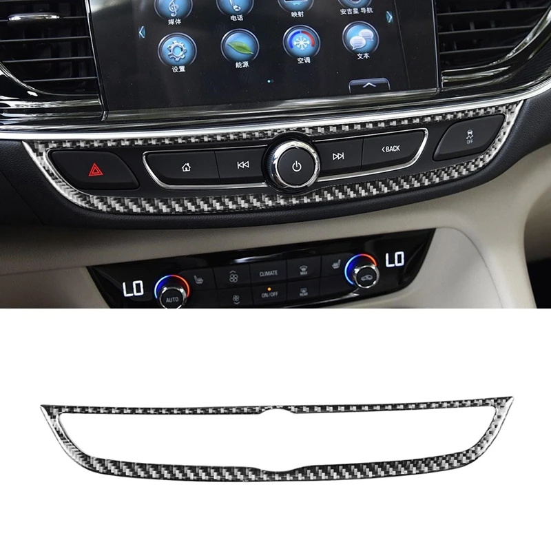 

Carbon Fiber Center Console Multimedia Switch Panel Trim Frame Sticker For Buick Regal 2017-2021 Interior Accessories
