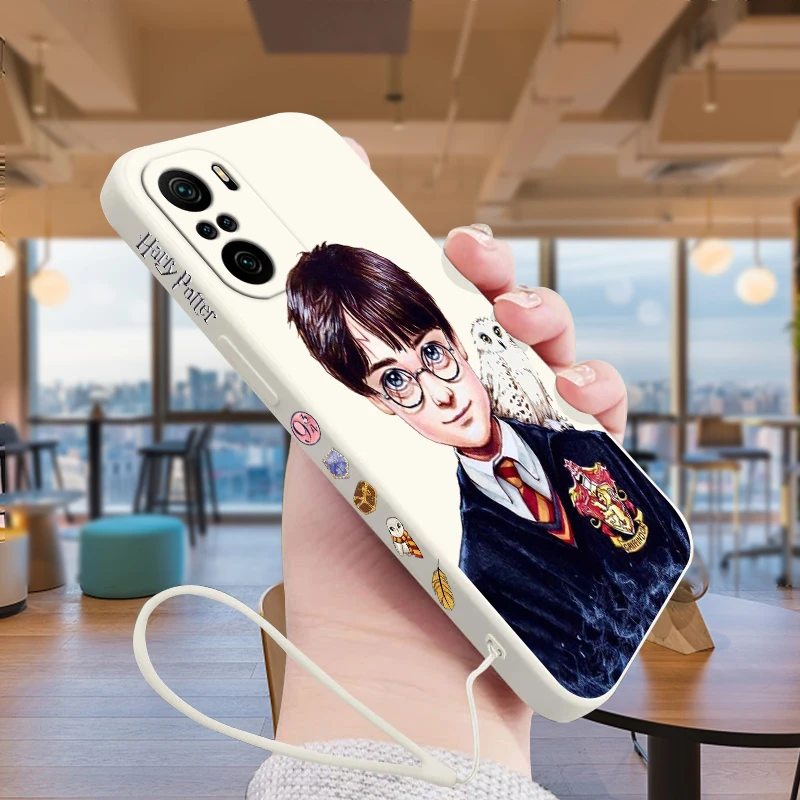 

Cool Potters Wand Harries Cat elf Phone Case For Xiaomi Redmi Note 12 12Pro 11 11S 11T 10S 10 9S 9T Pro Plus 5G Liquid Left Rope